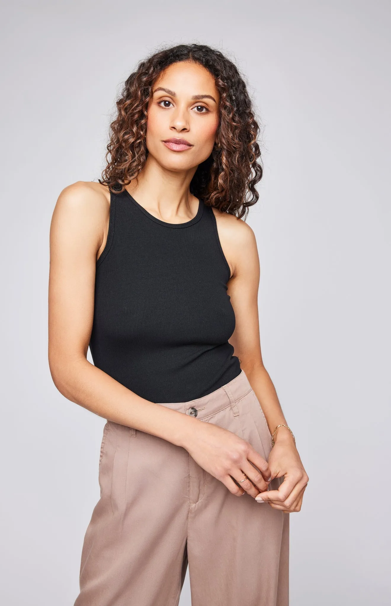 Ronan Ribbed Tank Top sold by Gentle Fawn