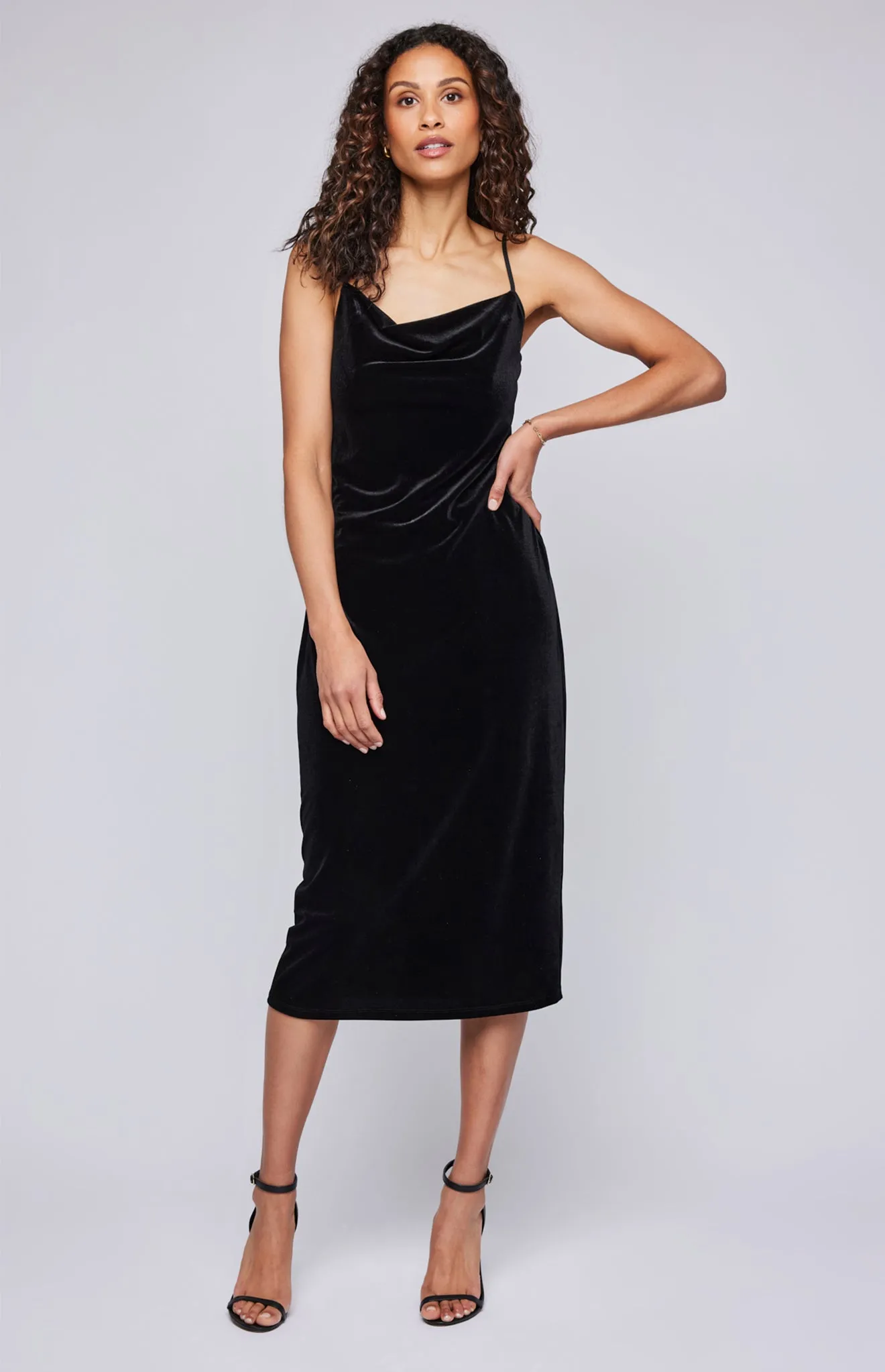 Jolene Velvet Midi Dress sold by Gentle Fawn