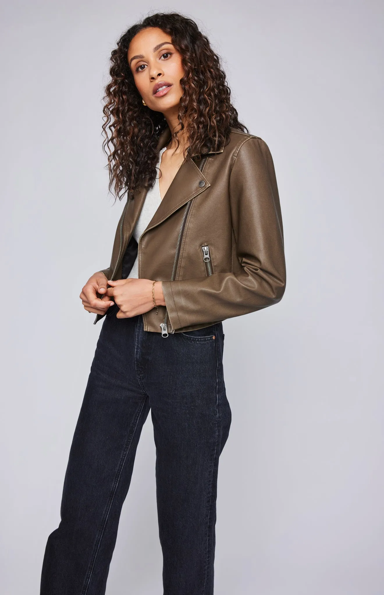 Bronwyn Vegan Leather Jacket sold by Gentle Fawn product image thumbnail 3
