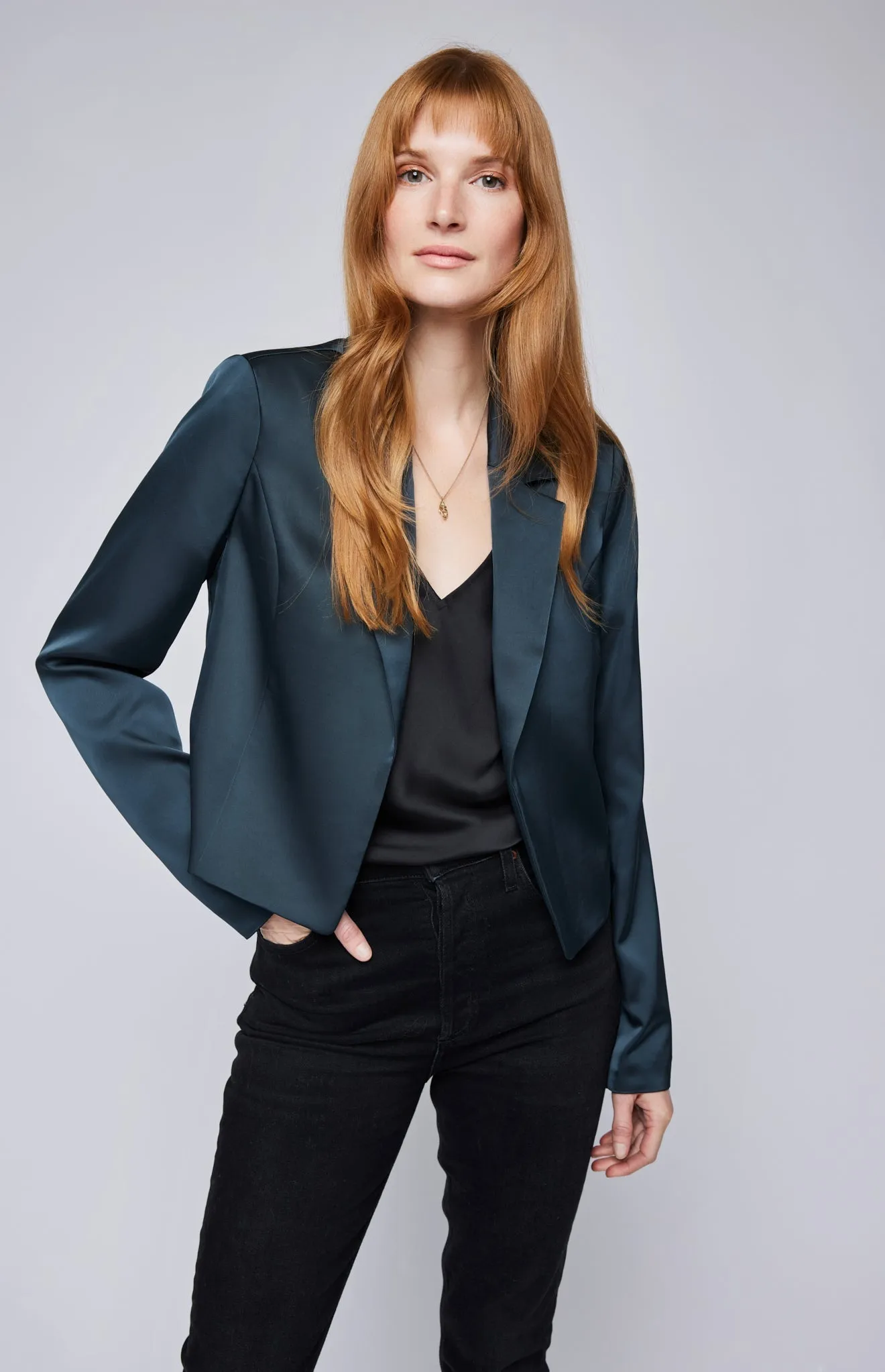 Natalie Satin Blazer sold by Gentle Fawn product image thumbnail 2