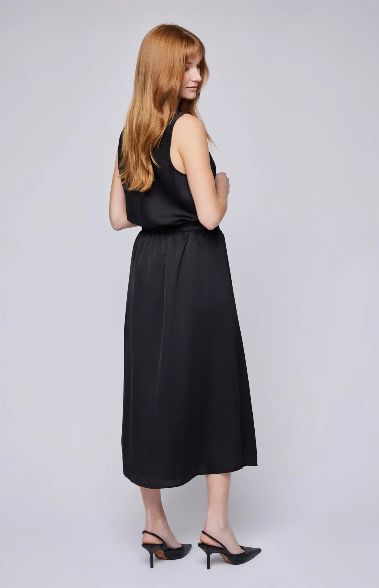 Lindy Satin Midi Skirt sold by Gentle Fawn product image thumbnail 3