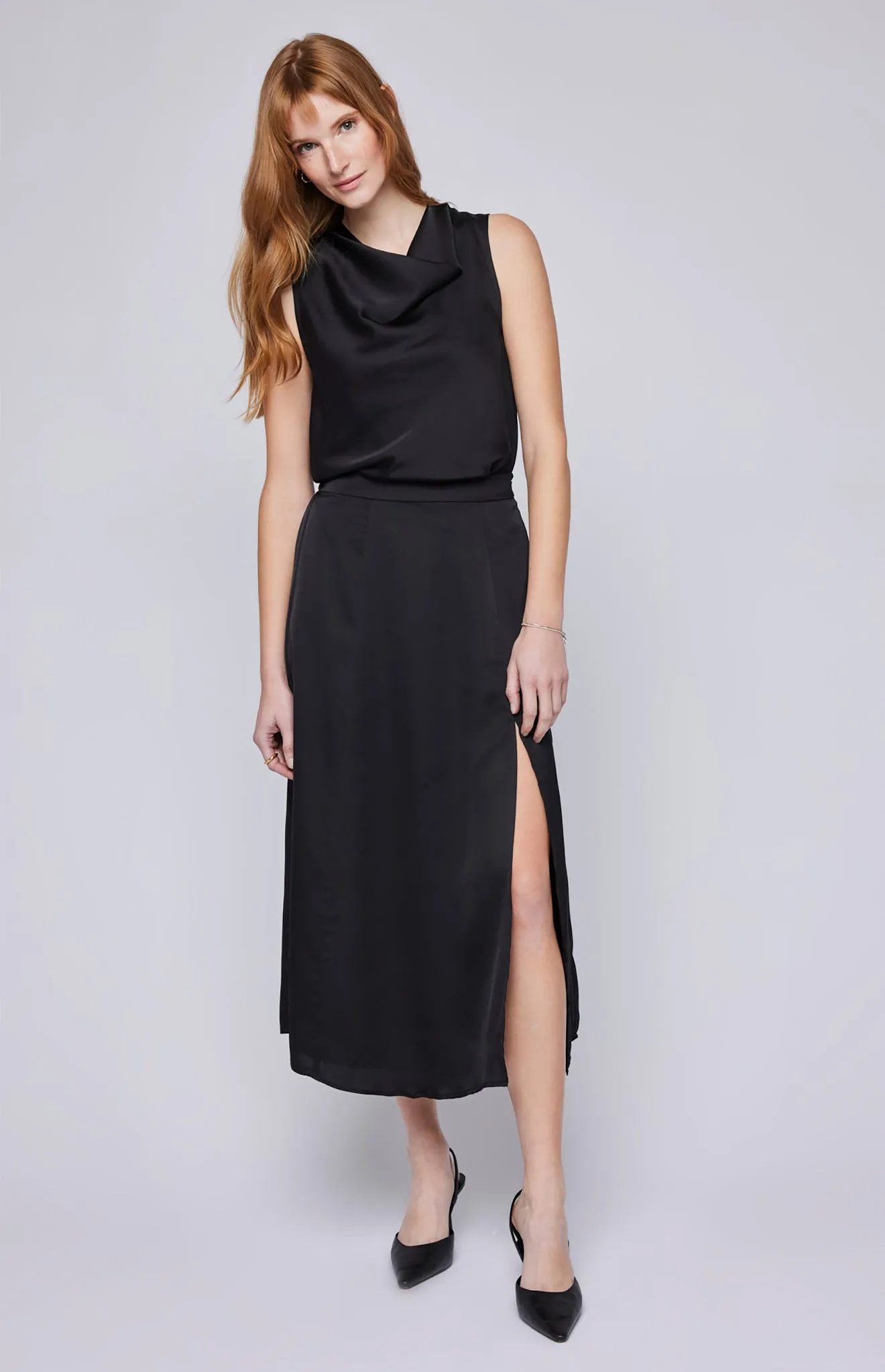 Lindy Satin Midi Skirt sold by Gentle Fawn product image thumbnail 2
