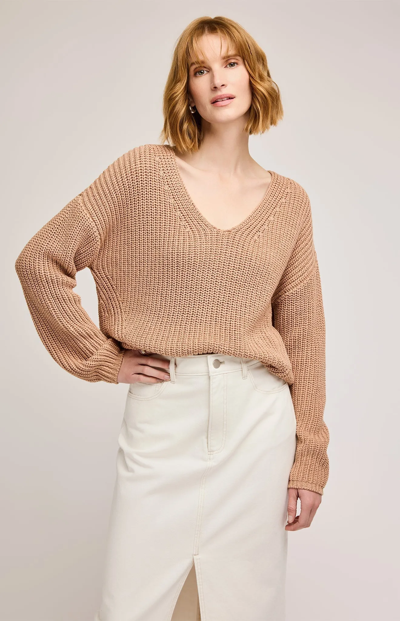 Spencer V-Neck Knit Sweater sold by Gentle Fawn product image thumbnail 5