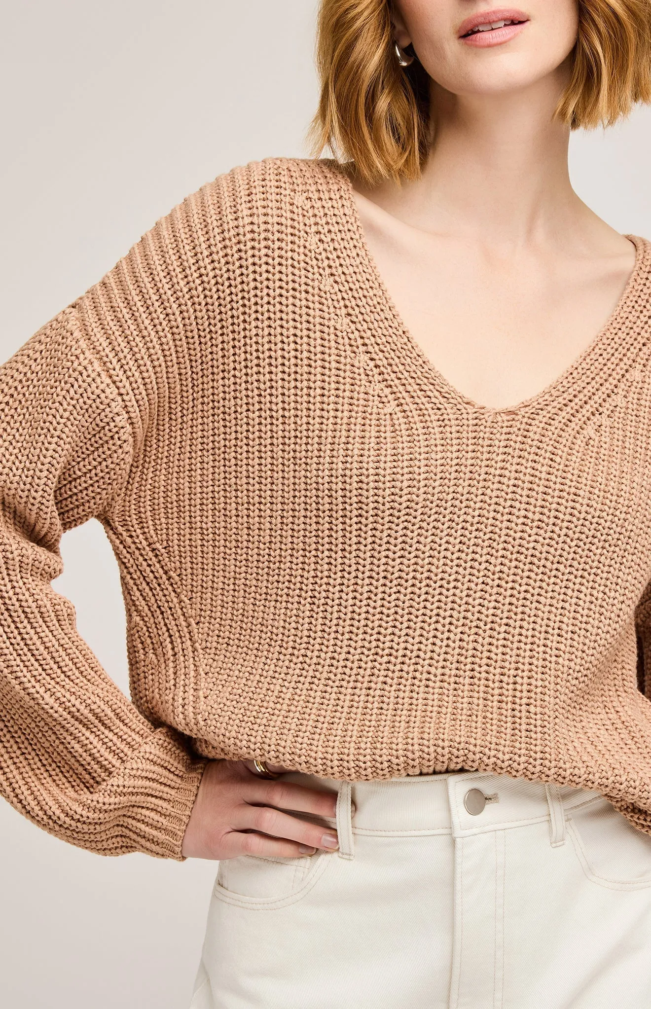 Spencer V-Neck Knit Sweater sold by Gentle Fawn product image thumbnail 4