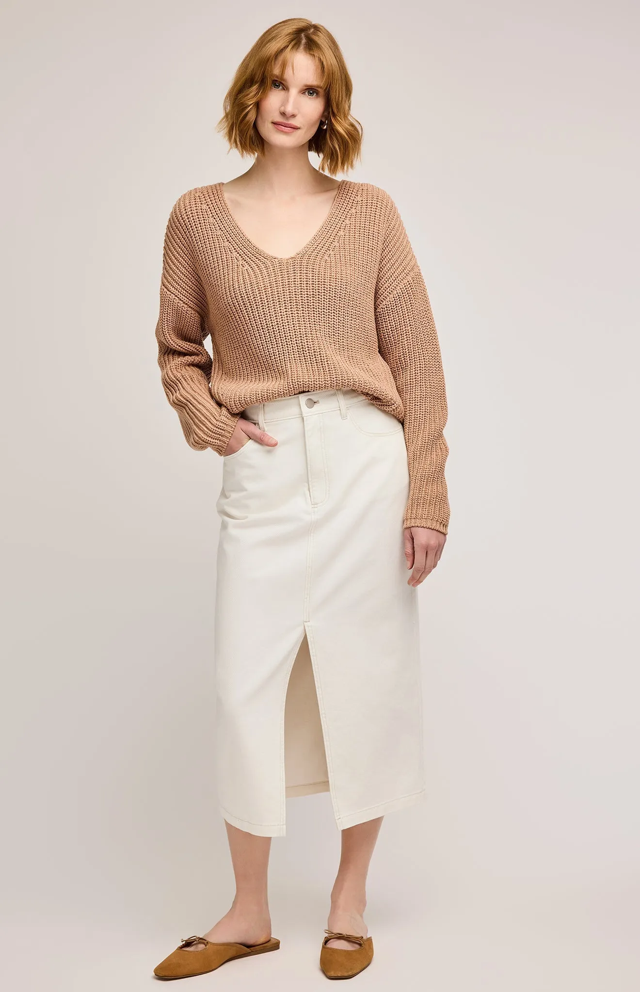 Spencer V-Neck Knit Sweater sold by Gentle Fawn product image thumbnail 3