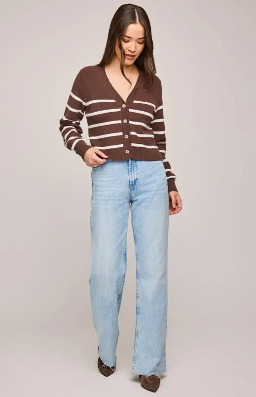 Eden Striped Cardigan sold by Gentle Fawn