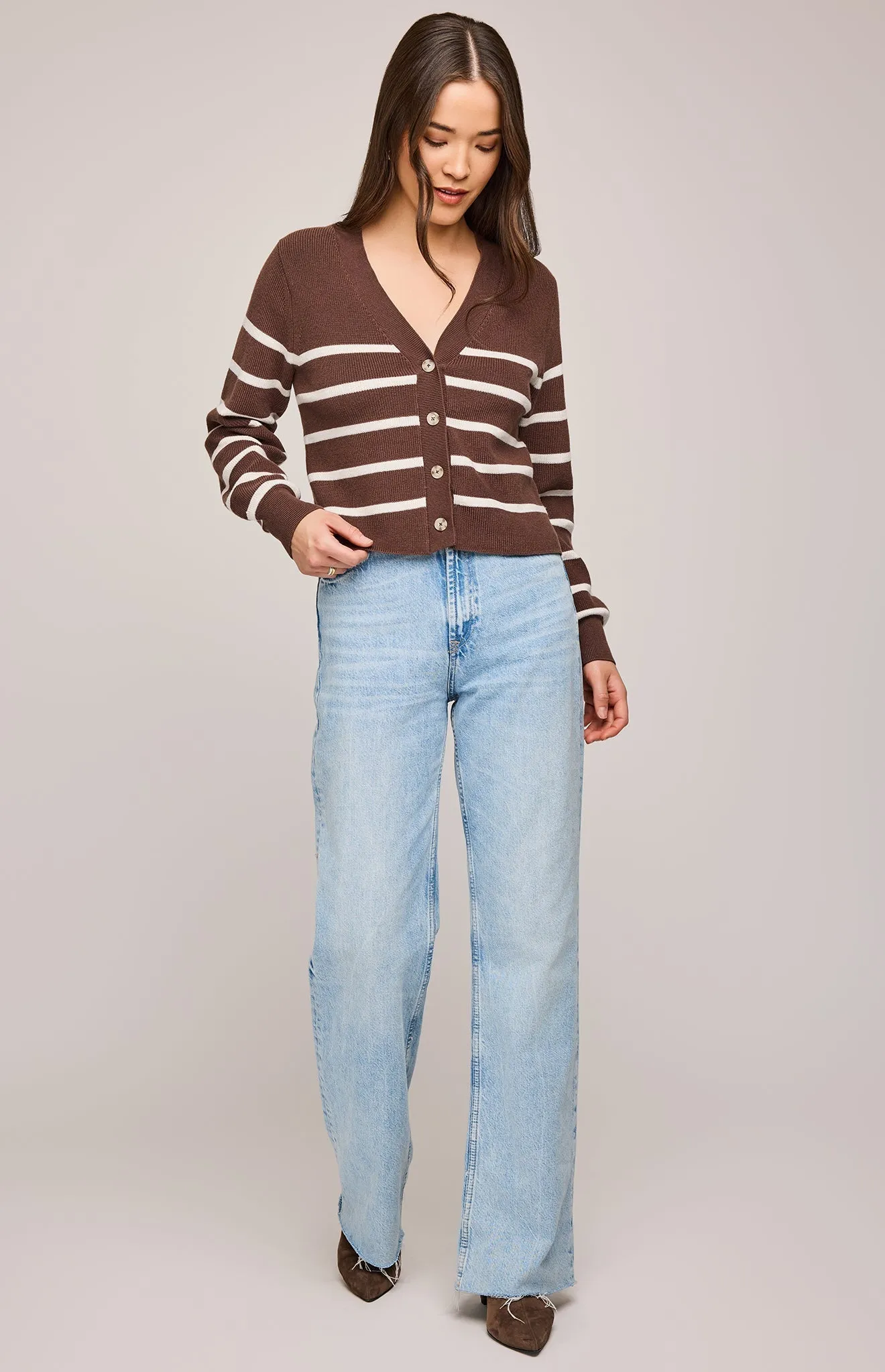 Eden Striped Cardigan sold by Gentle Fawn