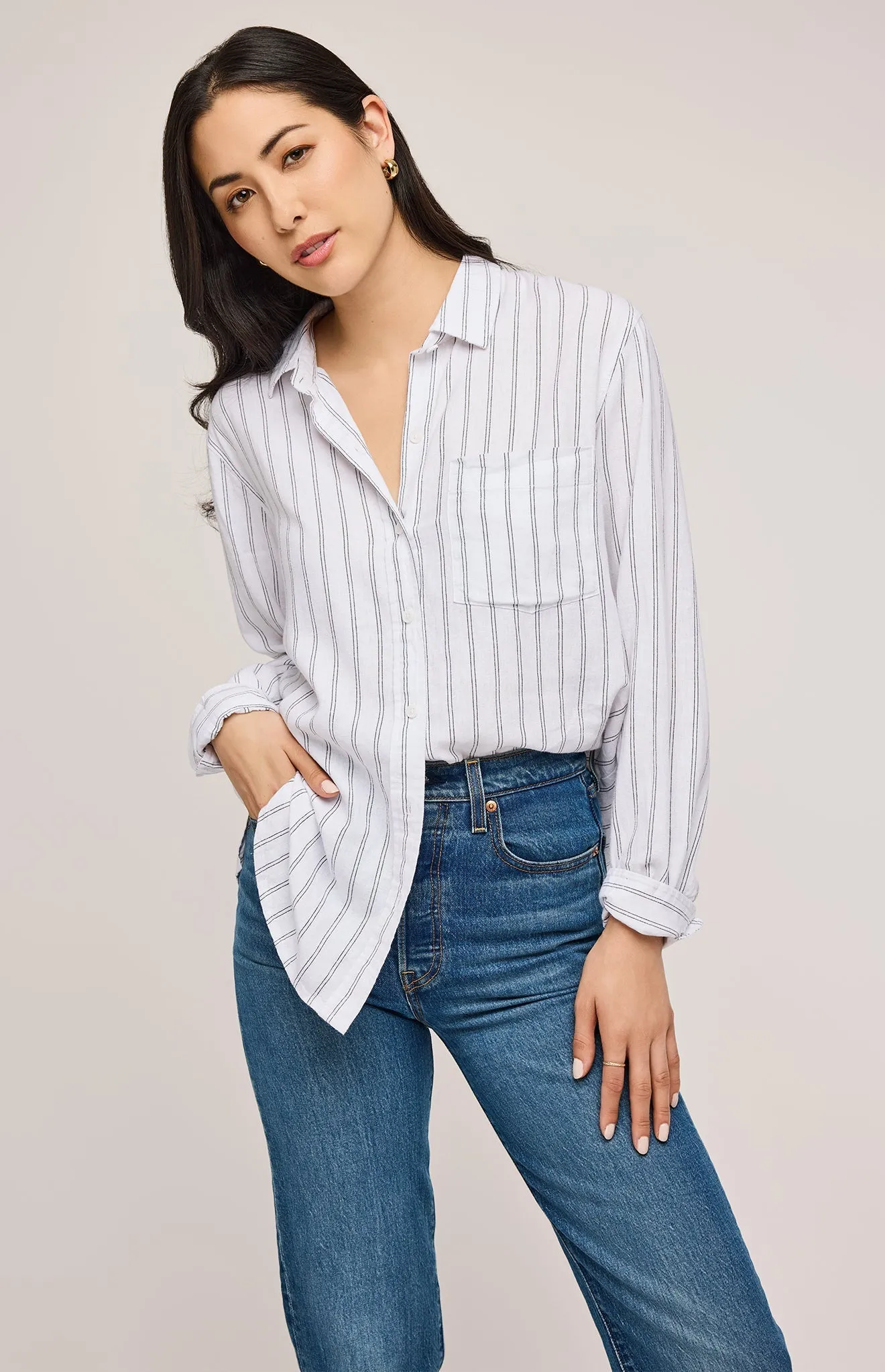 Dominique Button Down Shirt sold by Gentle Fawn product image thumbnail 5