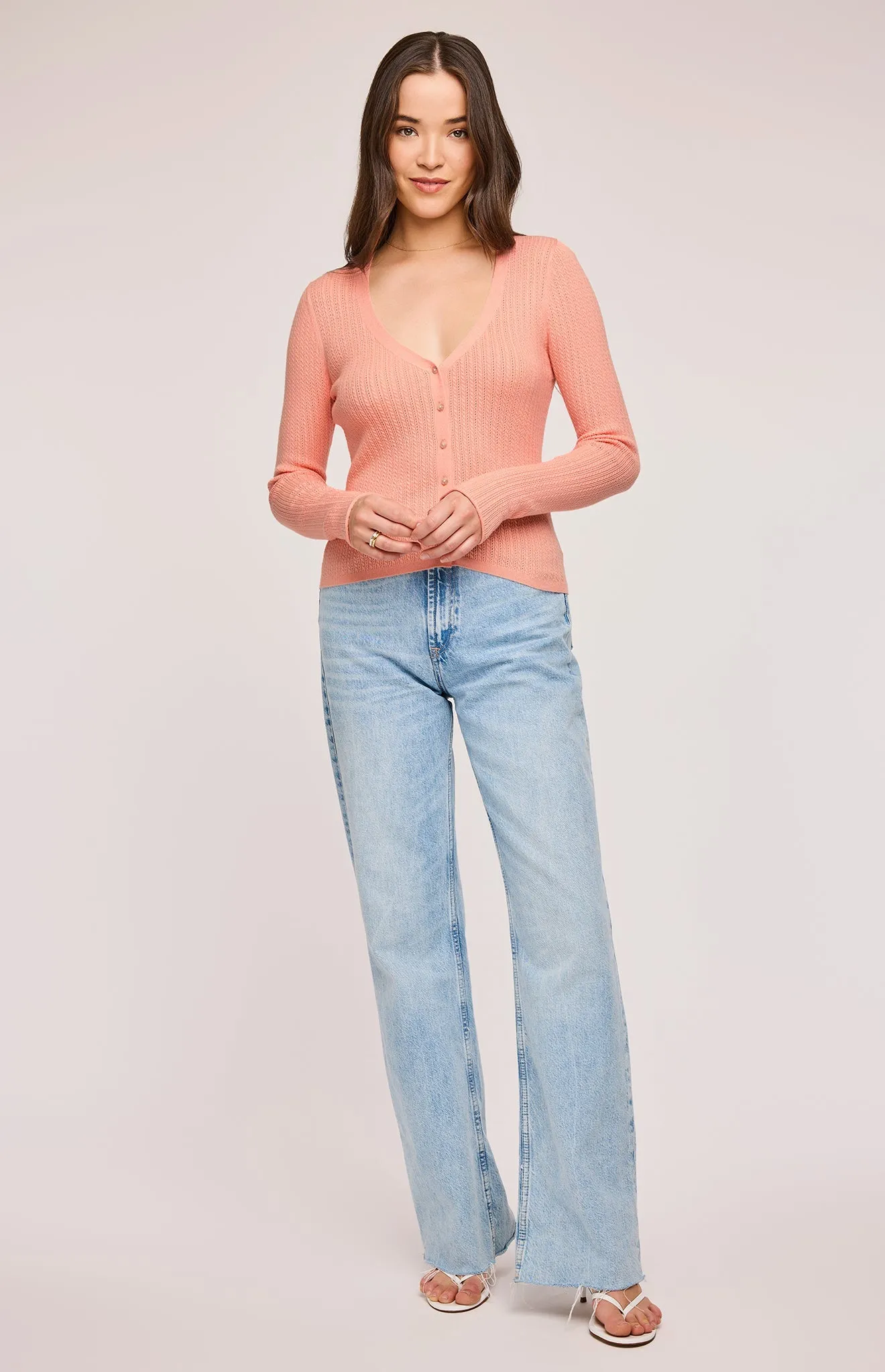 Mia V-Neck Pullover Top sold by Gentle Fawn