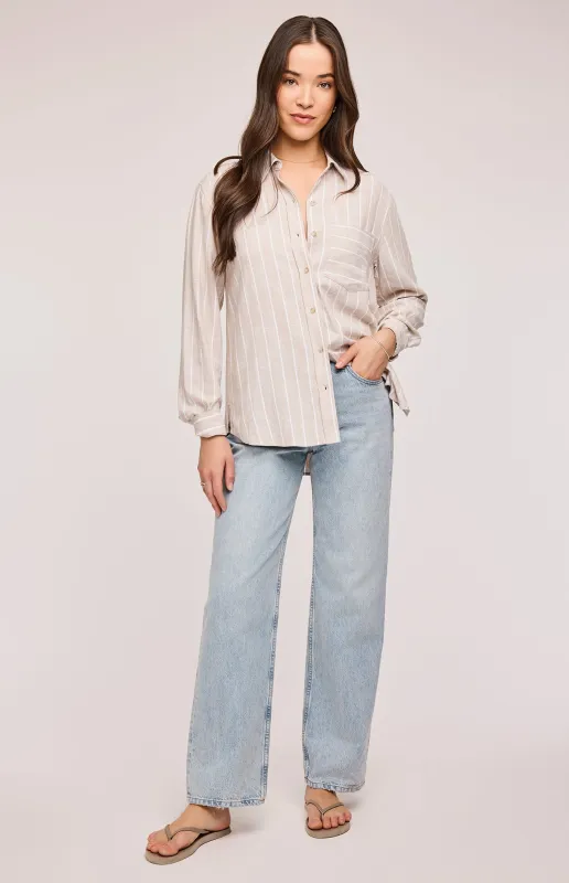 Portia Button Down Shirt made by Gentle Fawn