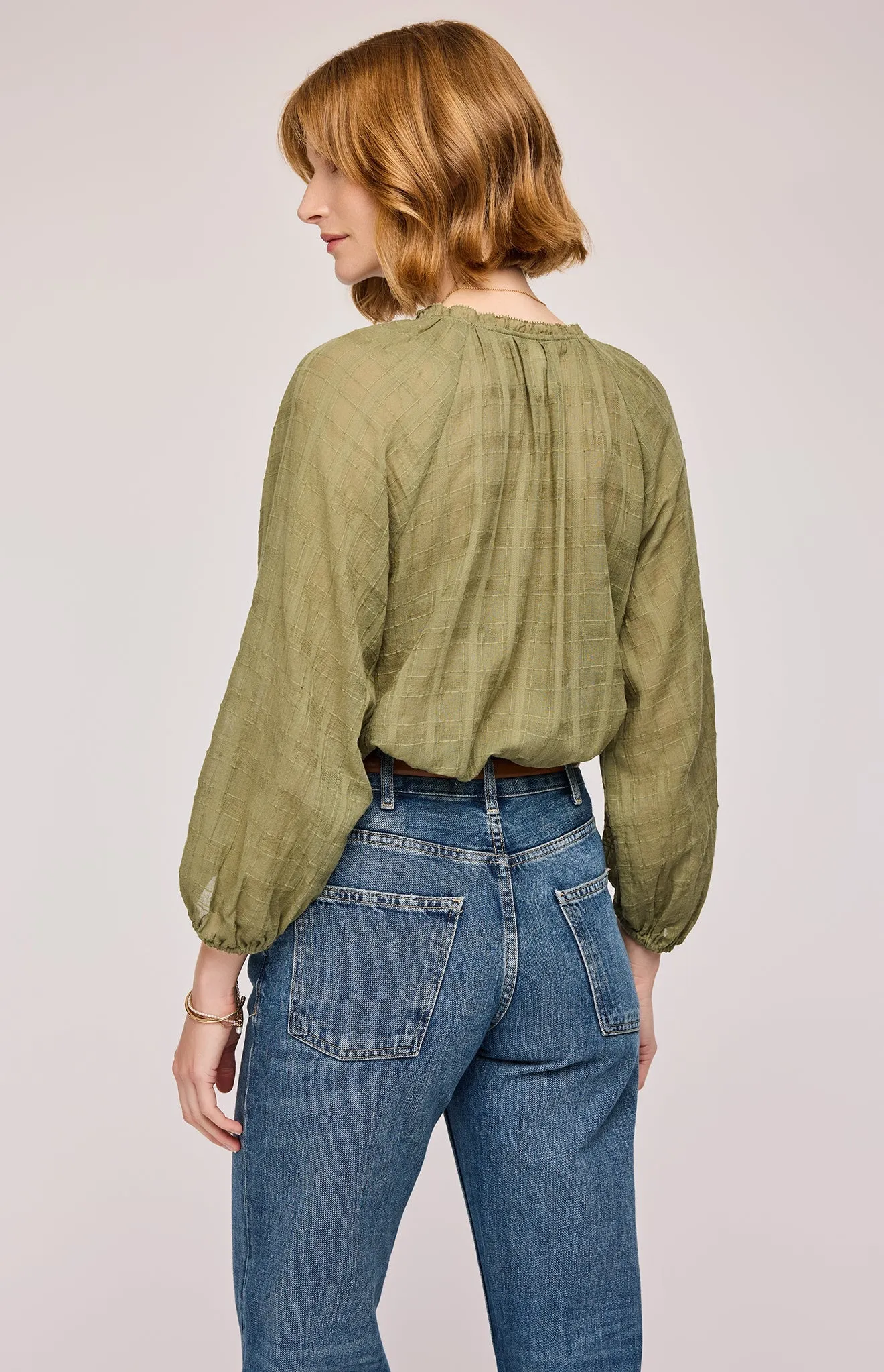Atlas Textured Cotton Blouse sold by Gentle Fawn product image thumbnail 3