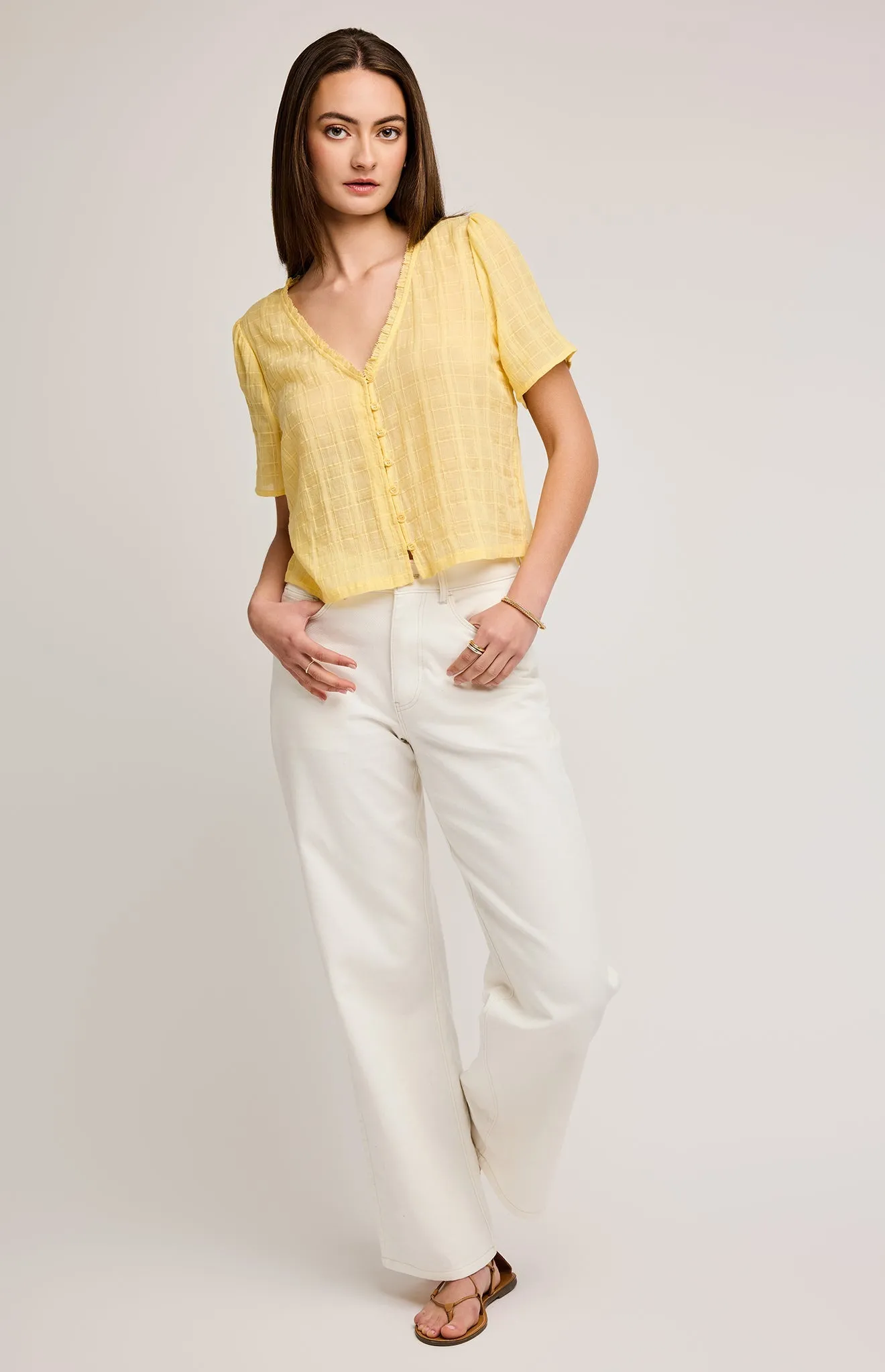 Cordelia Textured Cotton Top sold by Gentle Fawn