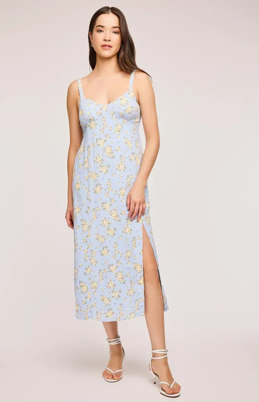 Lysandra Floral Midi Dress sold by Gentle Fawn