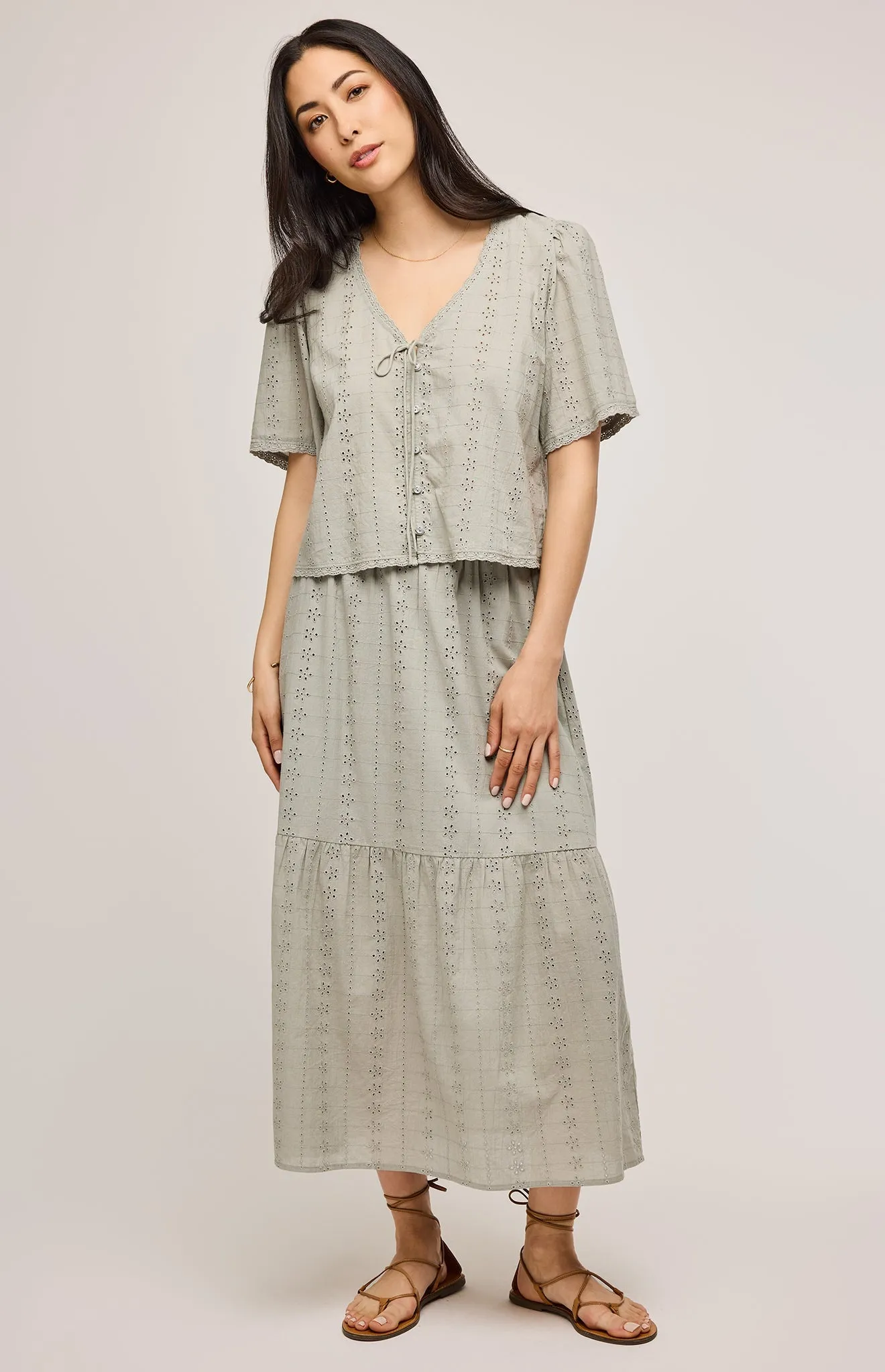 Jessa Eyelet Top sold by Gentle Fawn