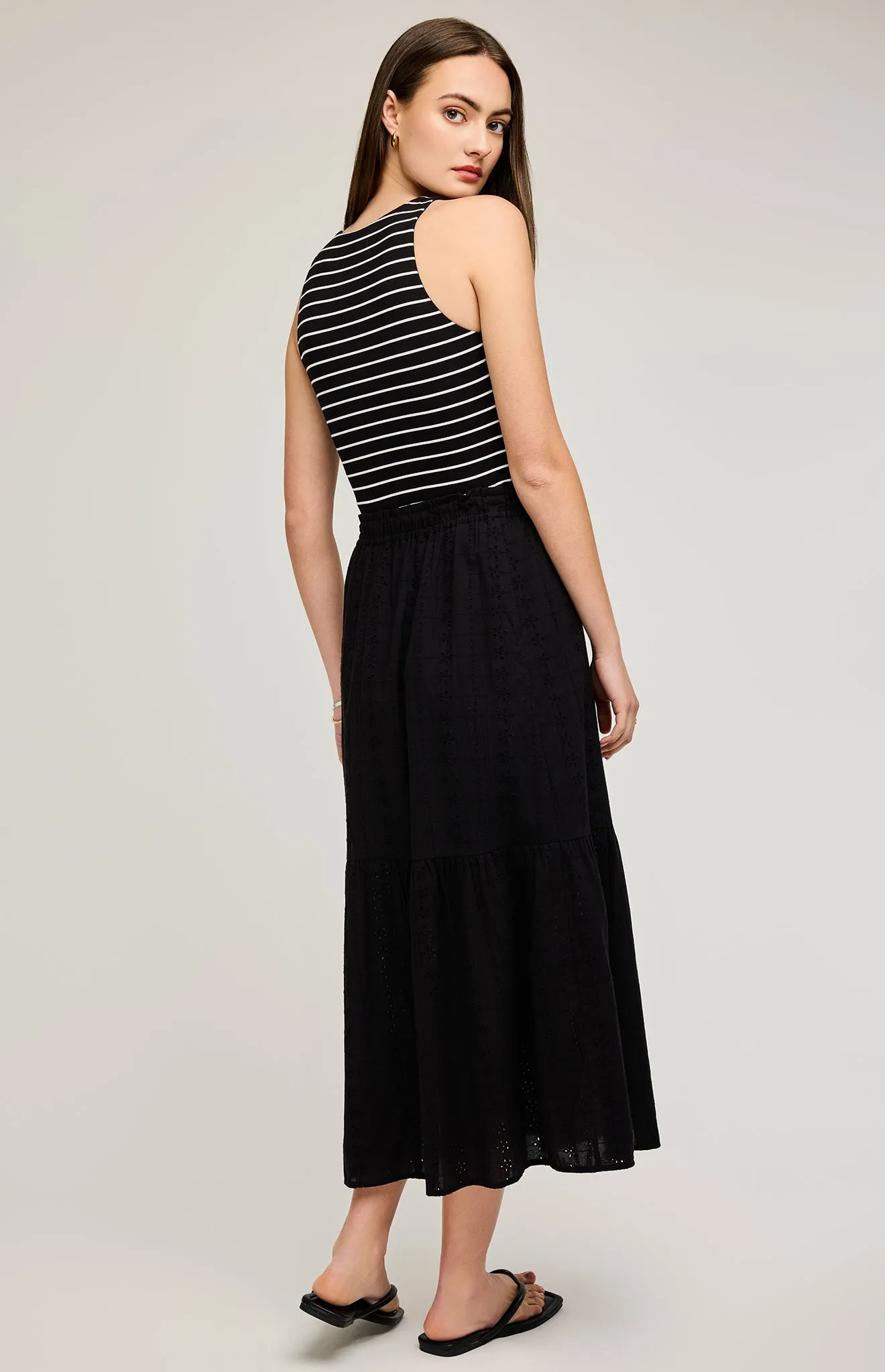 Madrid Eyelet Midi Skirt sold by Gentle Fawn product image thumbnail 3