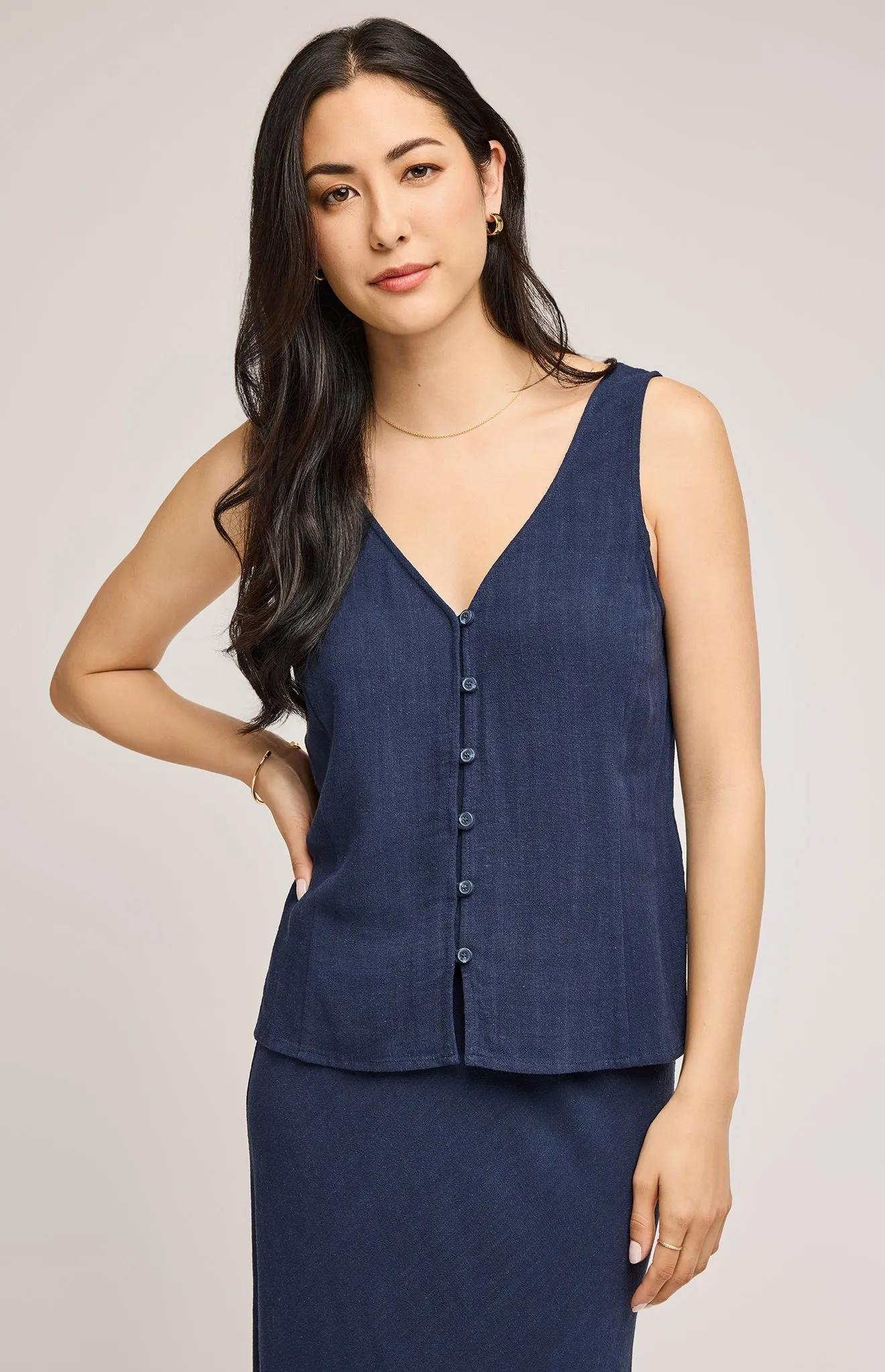 Jules Linen Tank sold by Gentle Fawn product image thumbnail 2