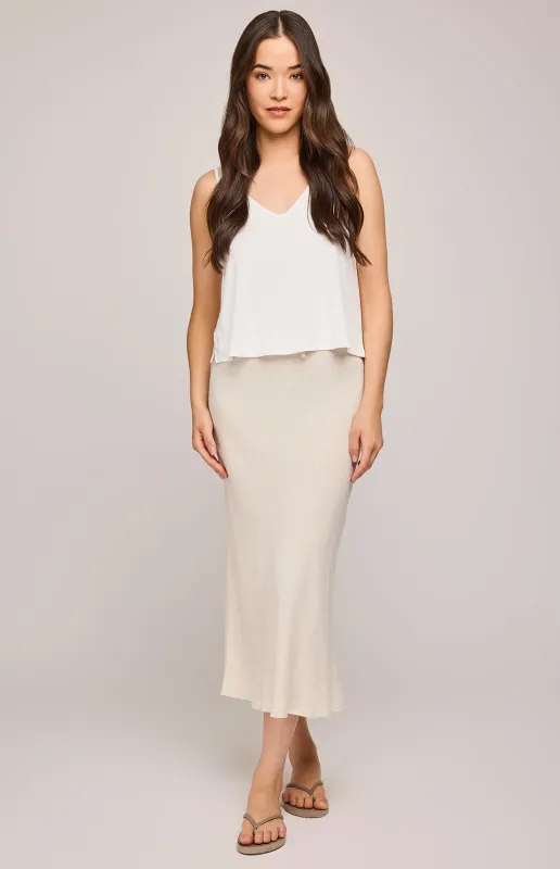 Cassia Linen Skirt sold by Gentle Fawn