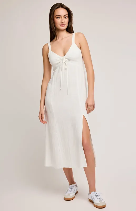 Cairo Linen Midi Dress made by Gentle Fawn