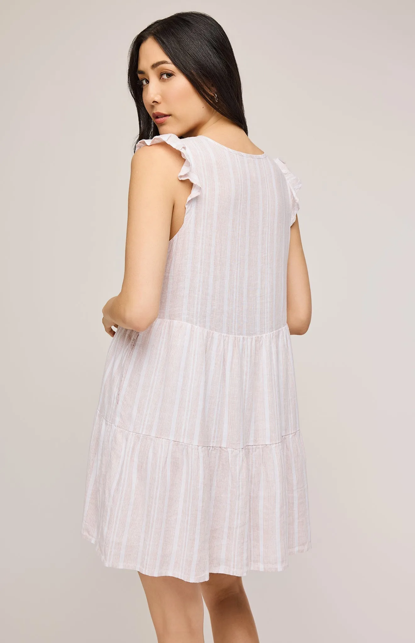 Maggie Linen Mini Dress sold by Gentle Fawn product image thumbnail 4