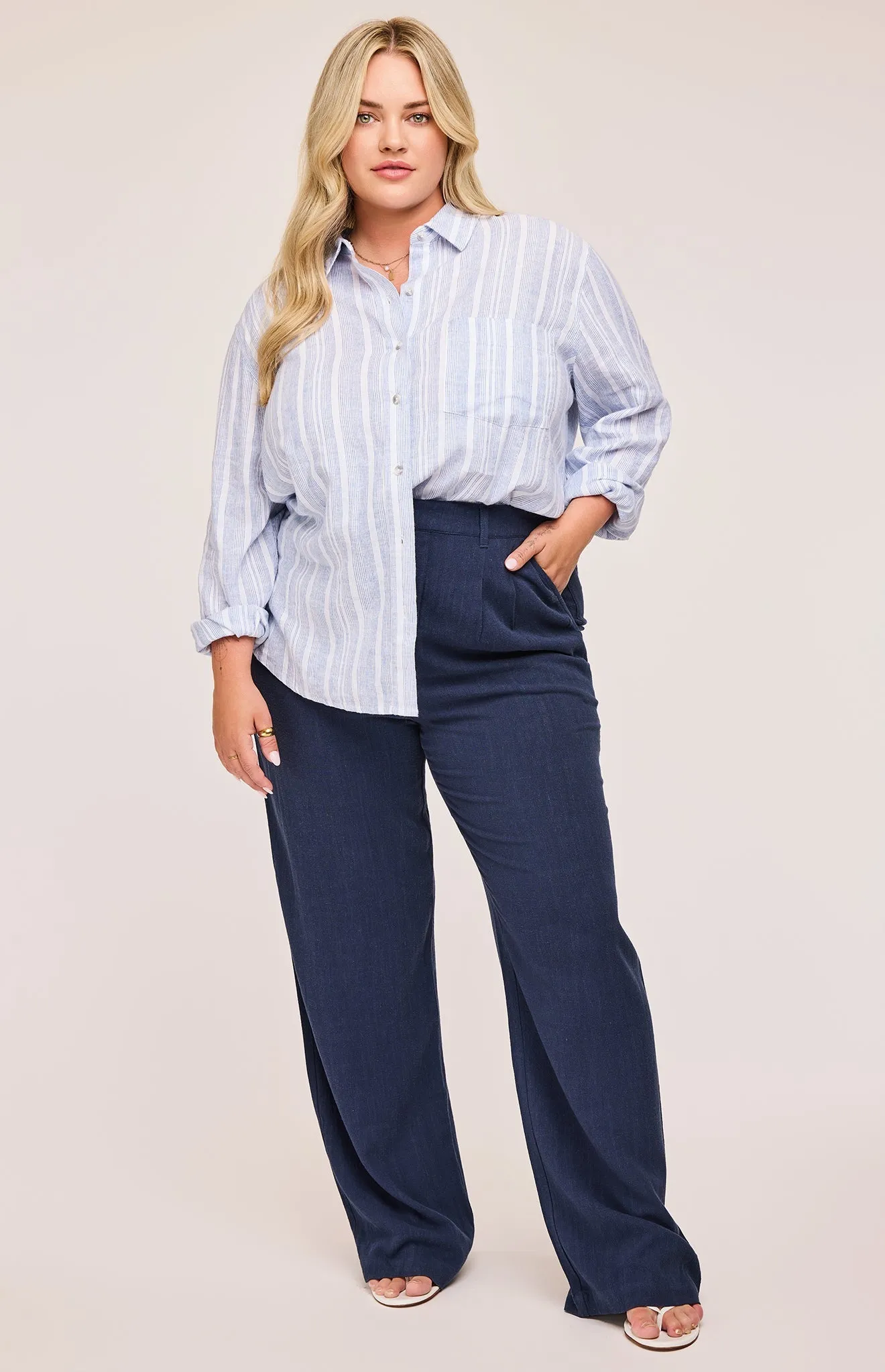 Elliot Linen Pant sold by Gentle Fawn