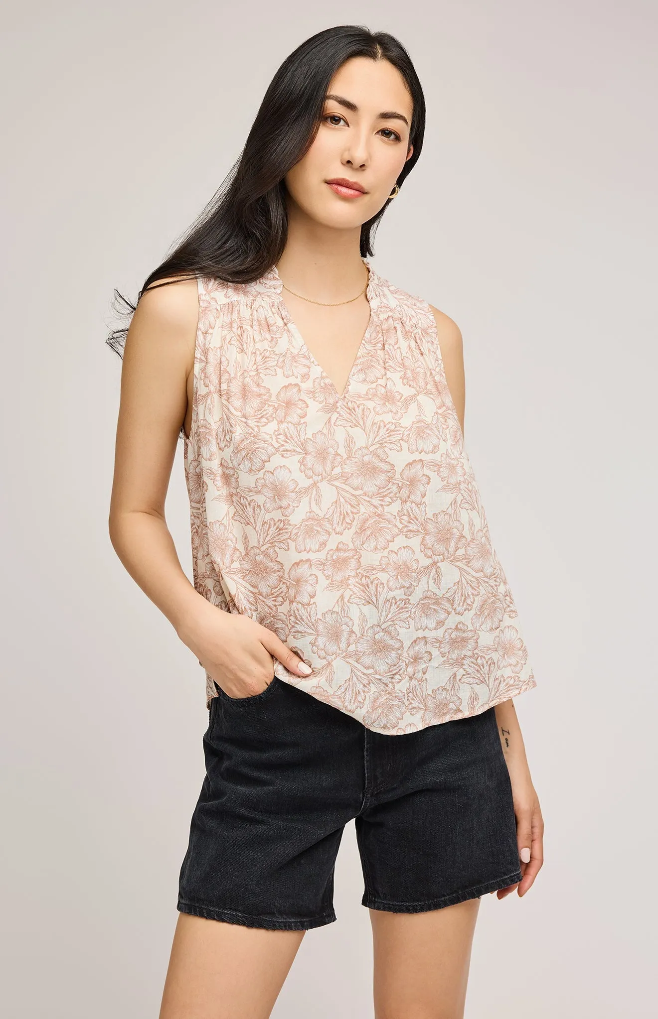 Sofia Floral Tank sold by Gentle Fawn product image thumbnail 5