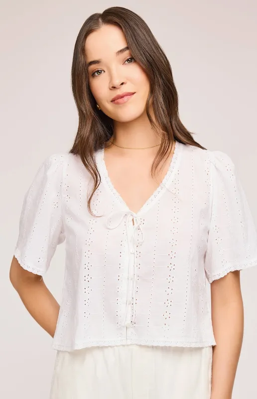Jessa Eyelet Top sold by Gentle Fawn