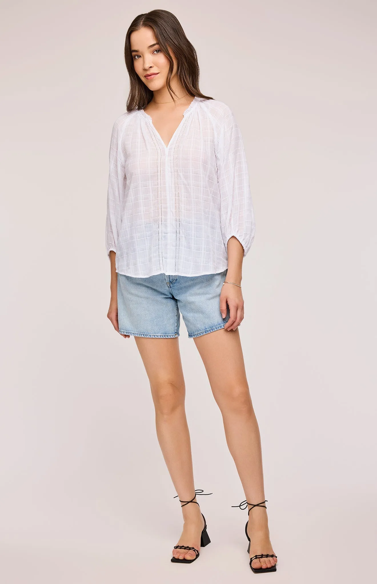 Atlas Textured Cotton Blouse sold by Gentle Fawn product image thumbnail 2