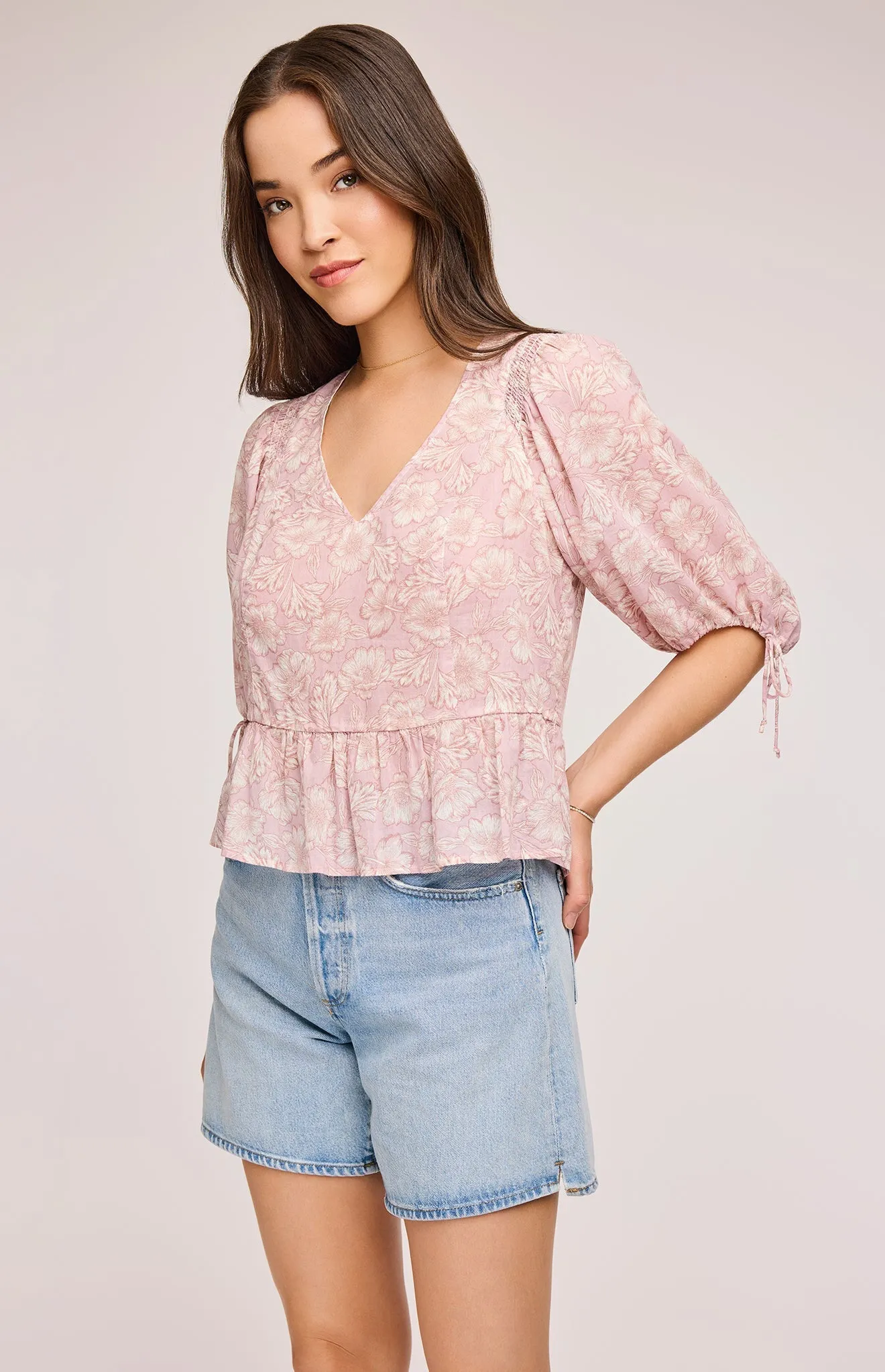 Serafina Floral Blouse sold by Gentle Fawn