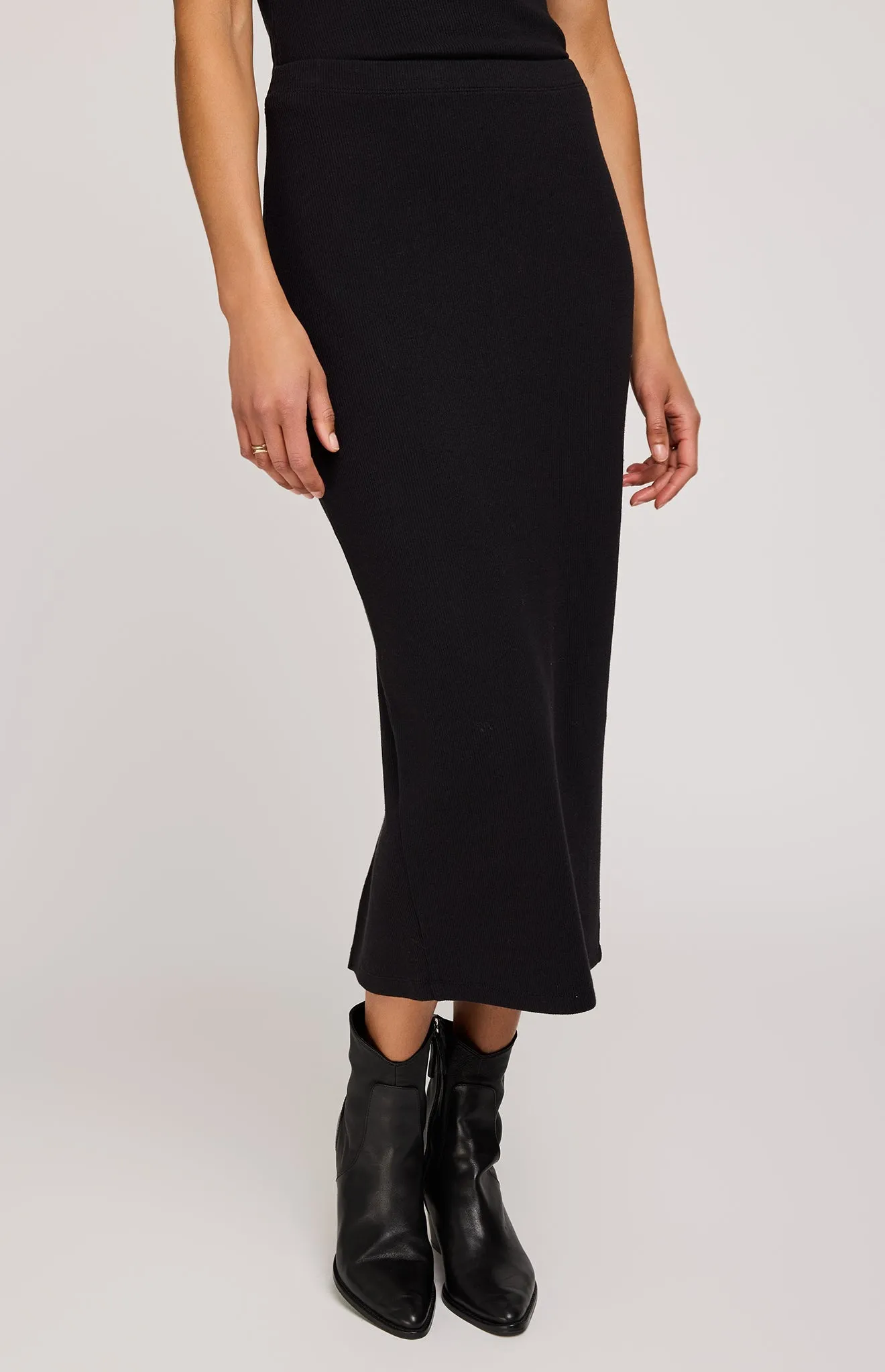 Catalina Ribbed Midi Skirt sold by Gentle Fawn