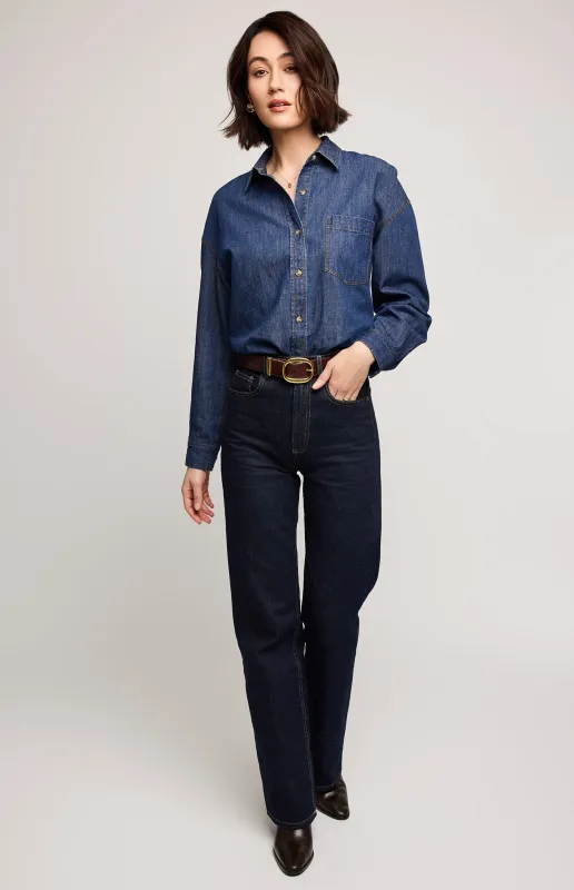 Whitney Denim Button Down Shirt sold by Gentle Fawn