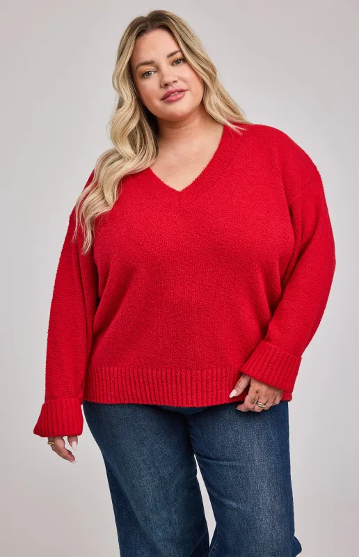 Tilda V-Neck Sweater sold by Gentle Fawn