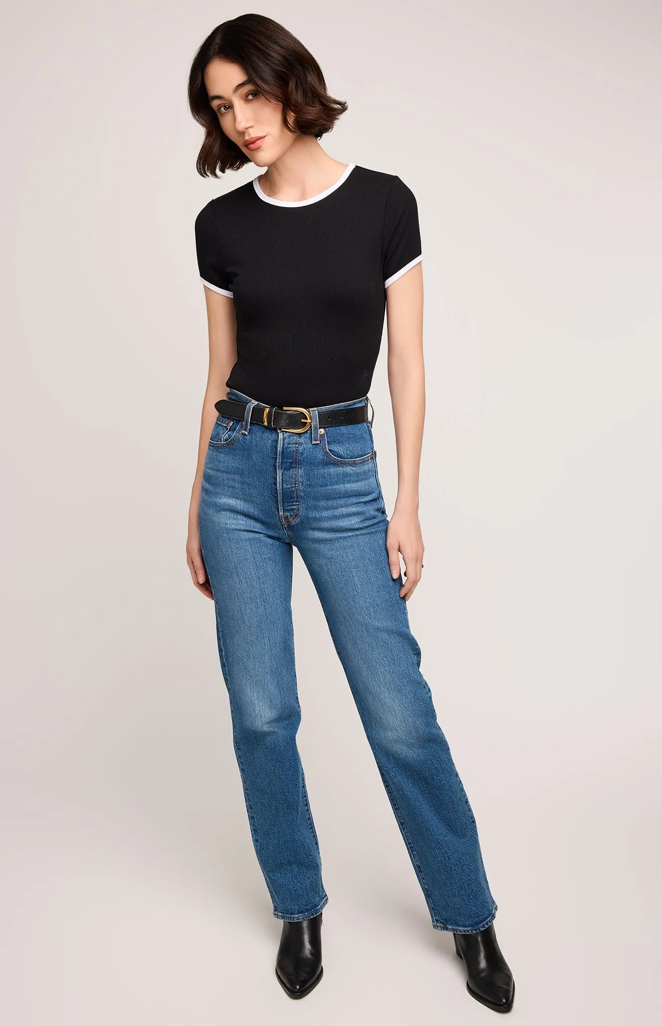 Shania Ribbed T-Shirt sold by Gentle Fawn product image thumbnail 2