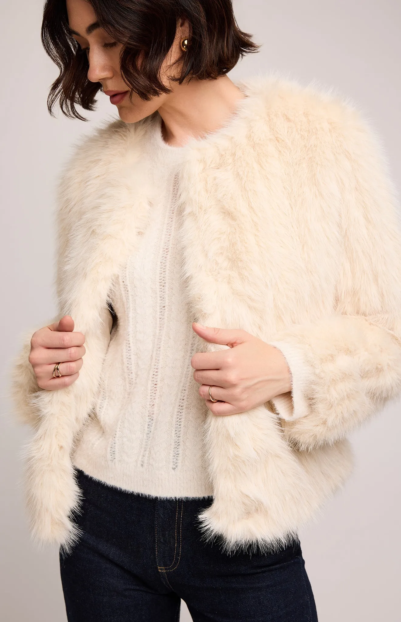 Uma Faux Fur Jacket sold by Gentle Fawn product image thumbnail 3