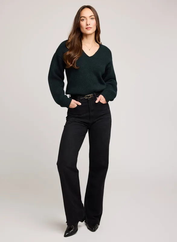 Angelica V-Neck Sweater made by Gentle Fawn