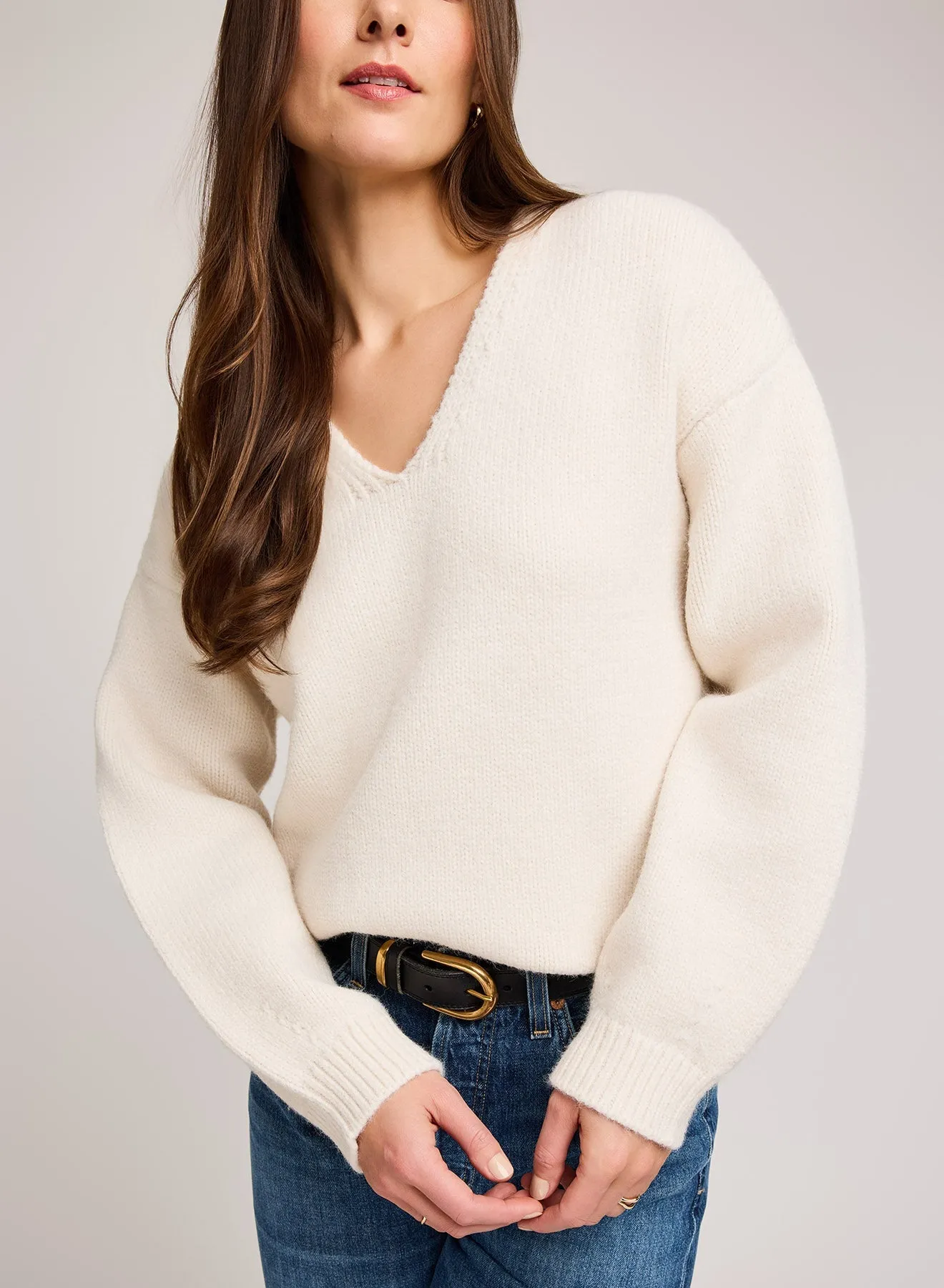 Angelica V-Neck Sweater sold by Gentle Fawn product image thumbnail 5
