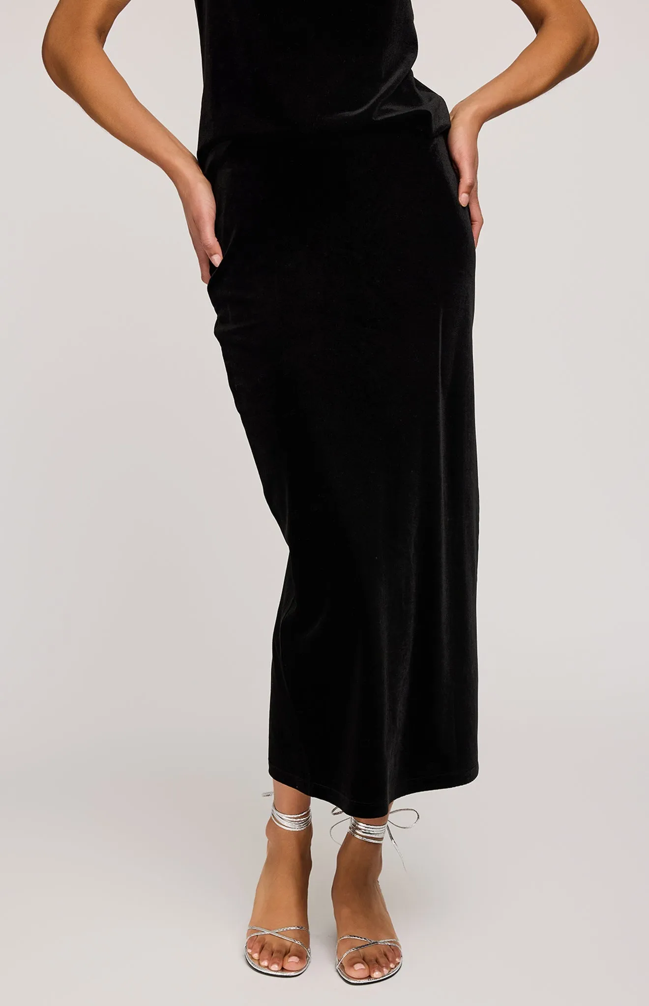 Dahlia Velvet Column Skirt sold by Gentle Fawn product image thumbnail 5