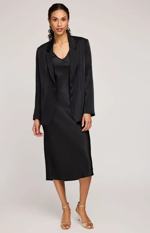 Dione Satin Blazer sold by Gentle Fawn