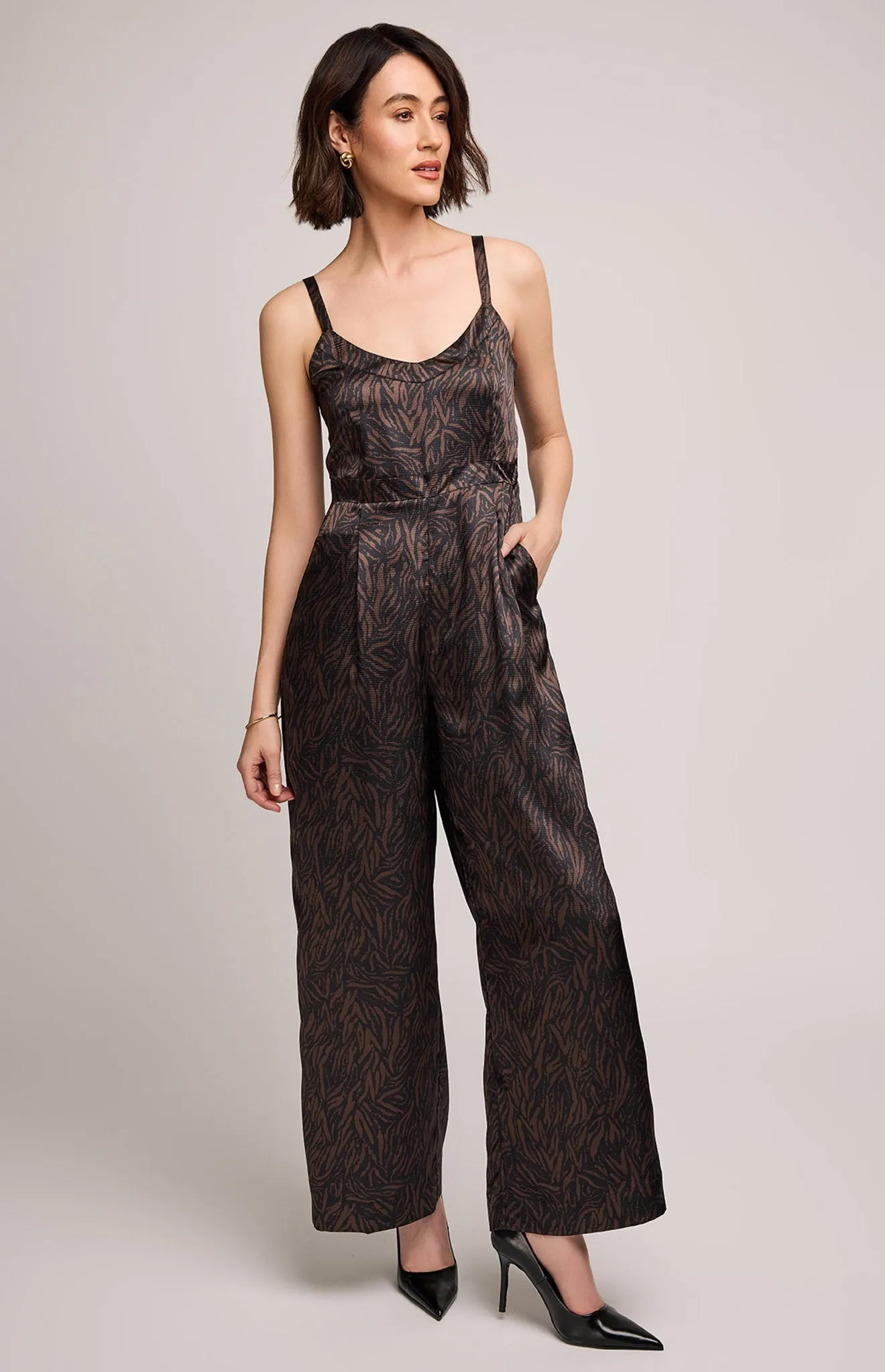 Irina Satin Jumpsuit sold by Gentle Fawn