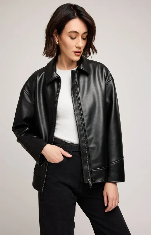 Audrey Vegan Leather Jacket made by Gentle Fawn
