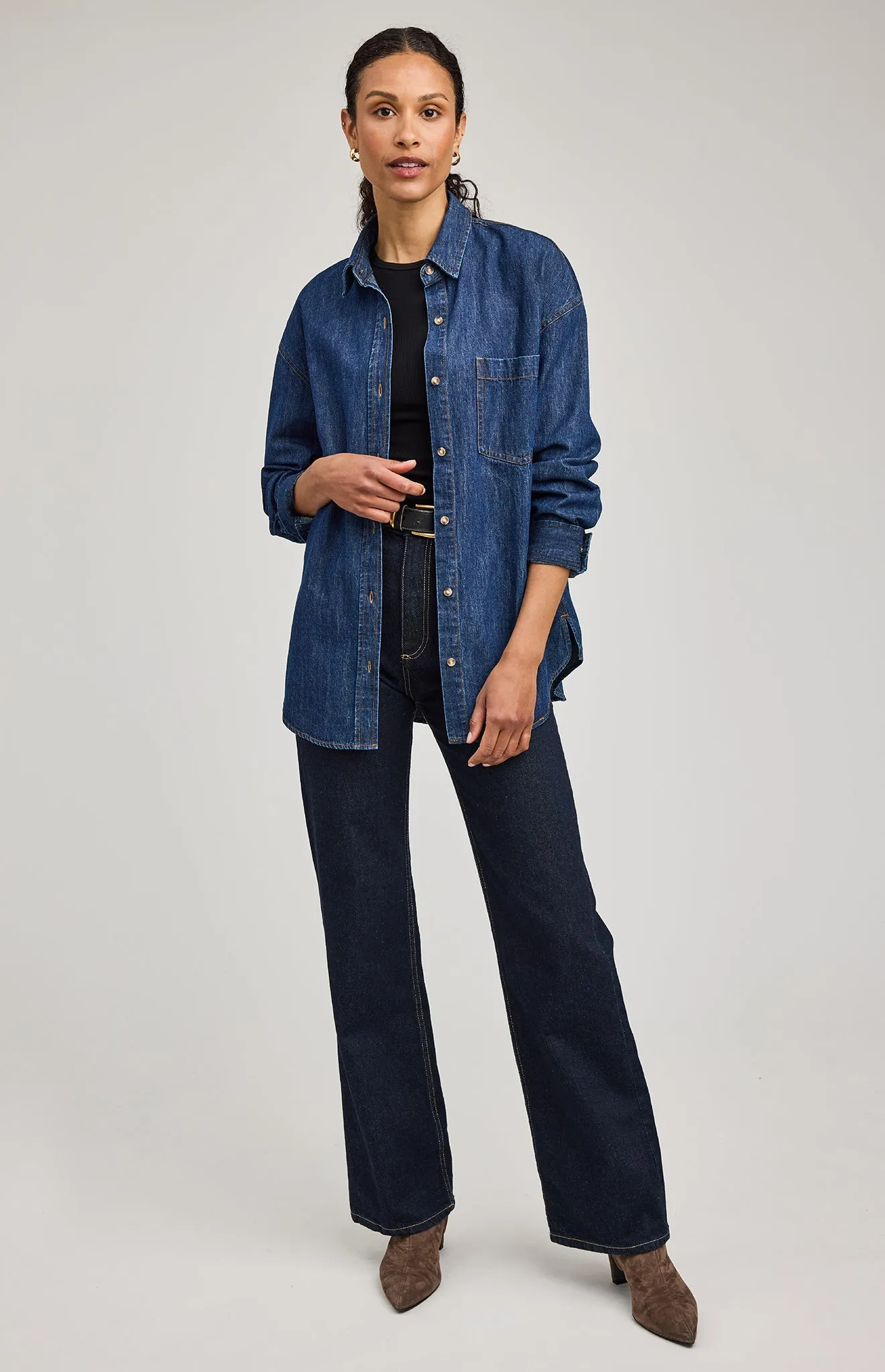 Whitney Denim Button Down Shirt sold by Gentle Fawn product image thumbnail 5