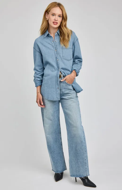 Whitney Denim Button Down Shirt sold by Gentle Fawn