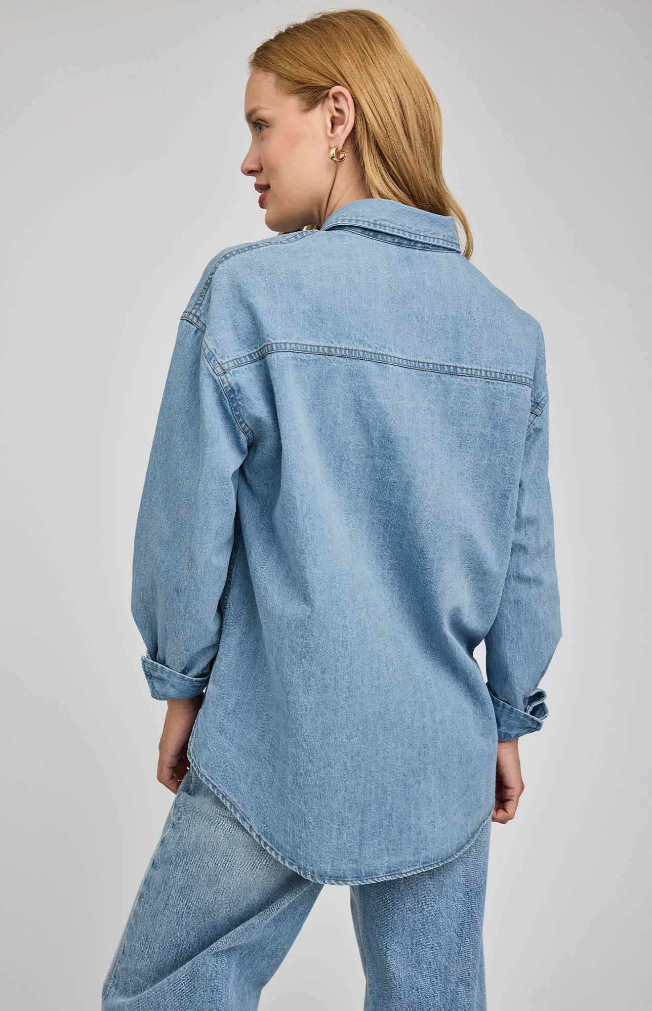 Whitney Denim Button Down Shirt sold by Gentle Fawn product image thumbnail 4