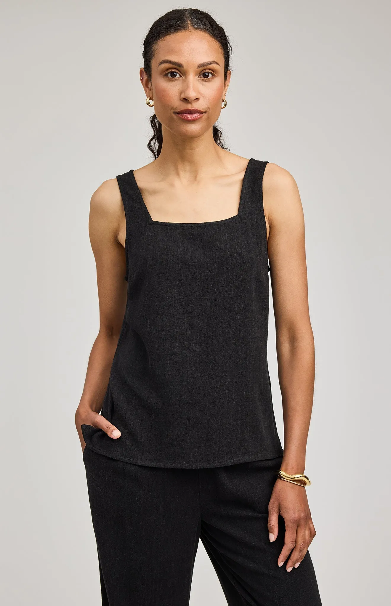 Vera Linen Tank sold by Gentle Fawn product image thumbnail 5
