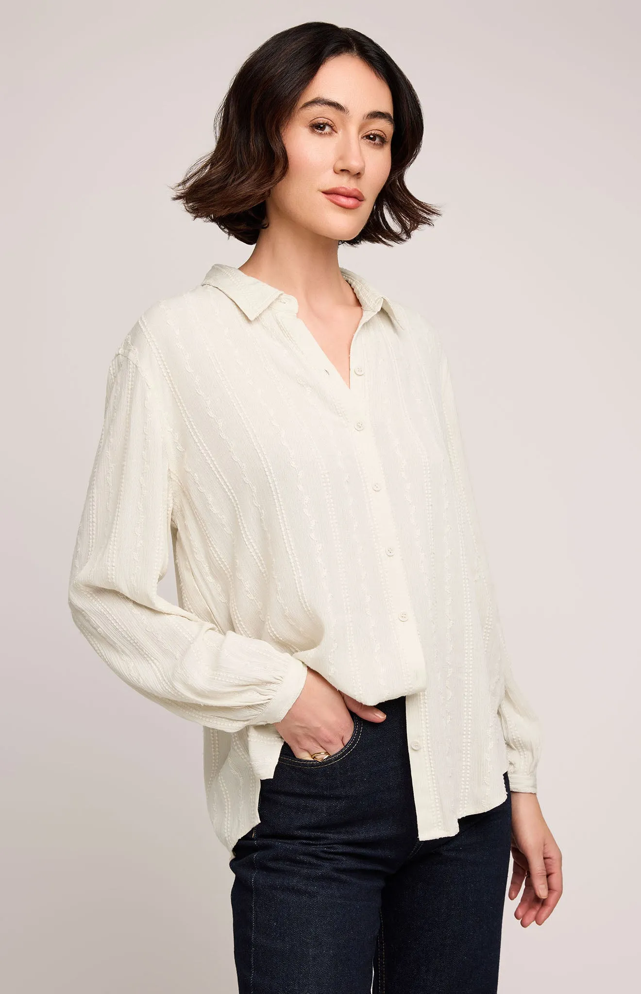 Solana Button Down Shirt sold by Gentle Fawn
