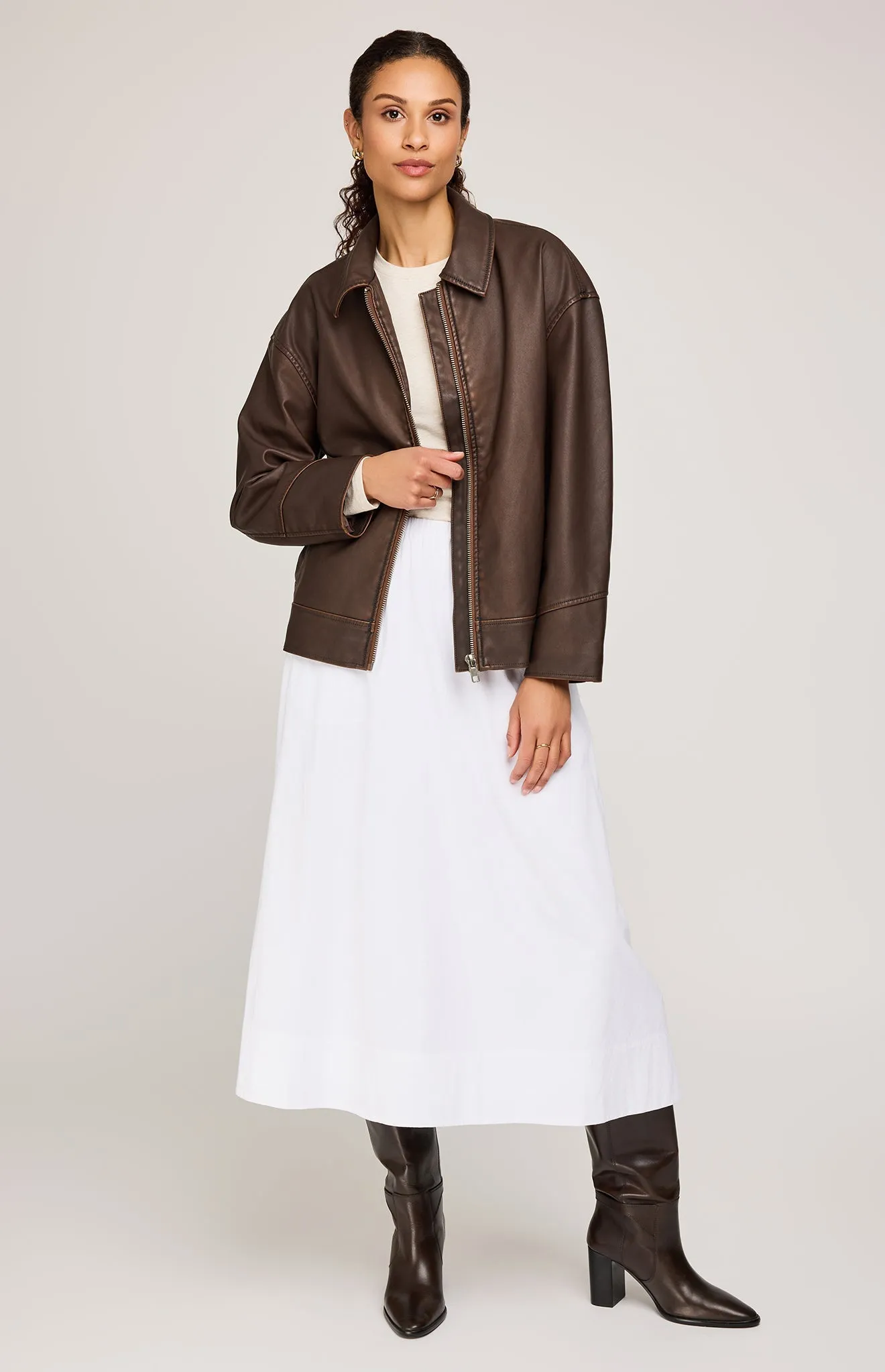 Audrey Vegan Leather Jacket sold by Gentle Fawn product image thumbnail 5