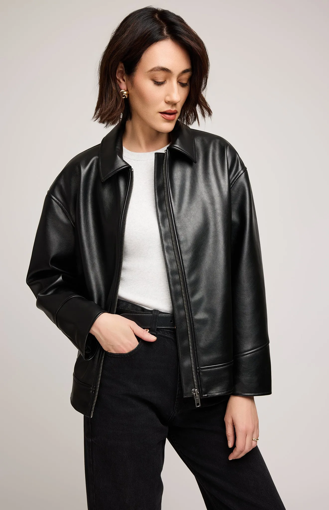 Audrey Vegan Leather Jacket sold by Gentle Fawn product image thumbnail 2