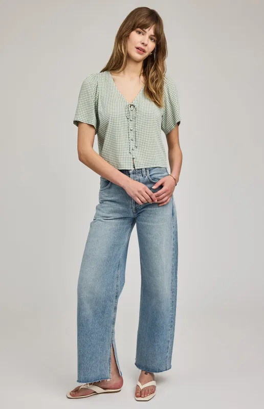 Becca Short Sleeve Blouse made by Gentle Fawn