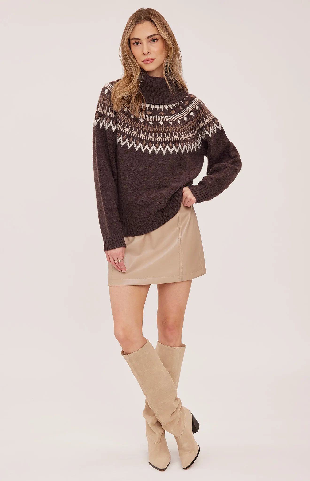 Chrissy Vegan Leather Mini Skirt sold by Gentle Fawn product image thumbnail 4