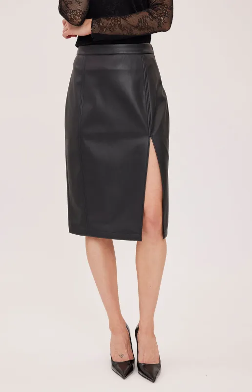 Lydia Vegan Leather Skirt made by Gentle Fawn