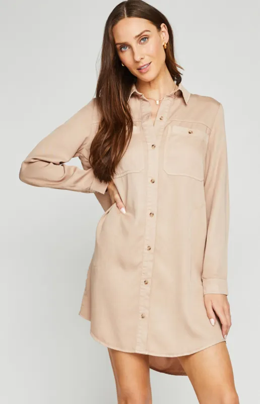 Katie Shirt Dress sold by Gentle Fawn